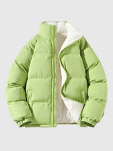 Gefütterte Fleecejacke – Hellgrün