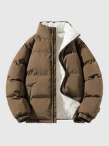 Gefütterte Fleecejacke – Braun