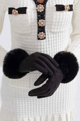 Gefütterte Handschuhe – Schwarz