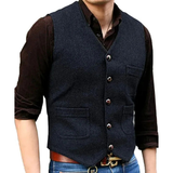 Georg | Herren Moderne Trachtenweste – Navy Blau