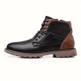 Gereon | Herren Stiefelette Schnürstiefel Schwarz – Black