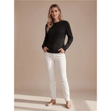 Giada | Damen Strickpullover mit Struktur und Komfort – Schwarz