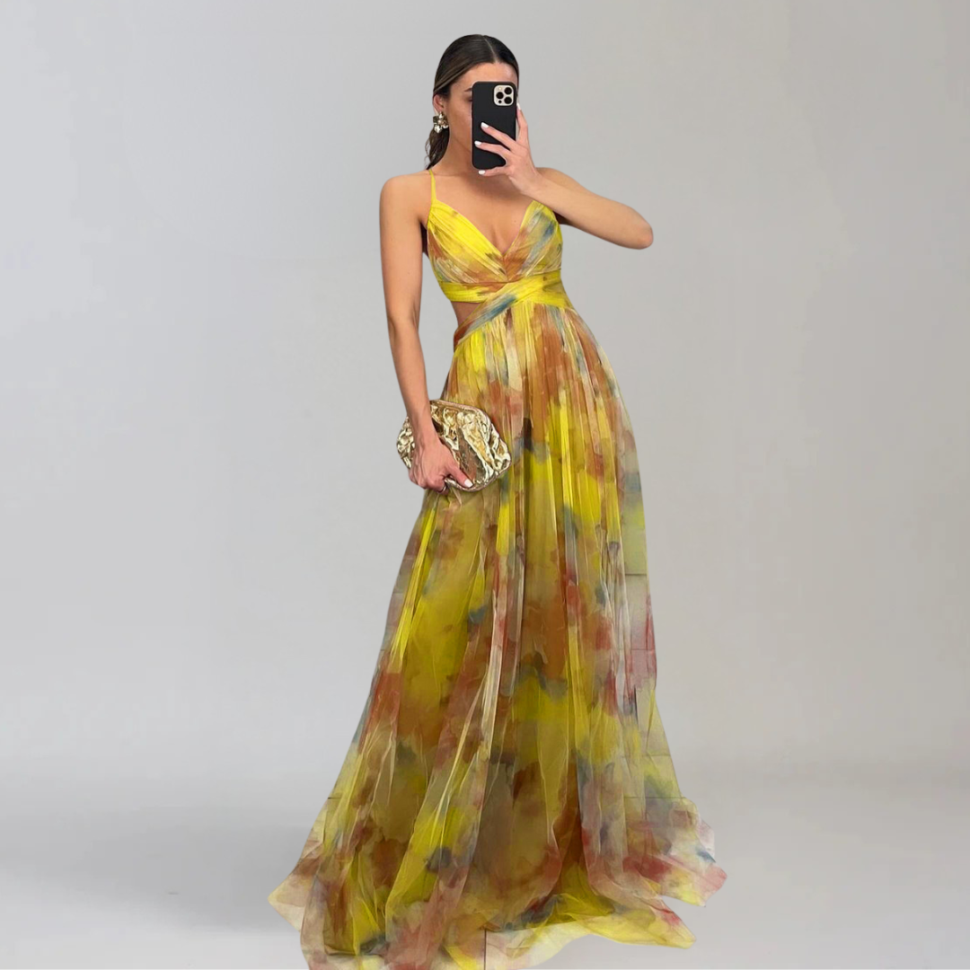 GIADA  | Leichtes Kleid mit floralem Muster