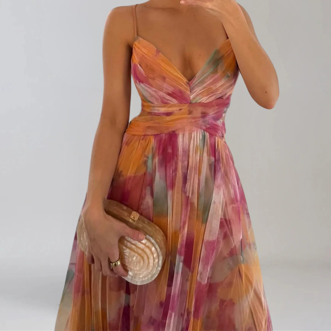 GIADA  | Leichtes Kleid mit floralem Muster