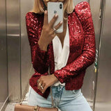 Glitzer Jacke – Rot