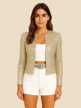 Glitzer Jacke – Gold