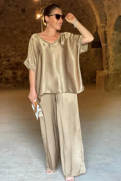 Britt - Luxuriöses Satin-Set für Frauen