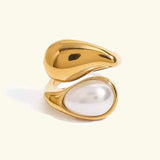 Goldring Mit Perle – Weiße Perle