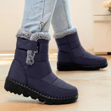 Grimara | Damen Winterstiefel Wasserdicht Warm – Dunkelblau