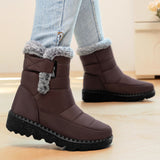 Grimara | Damen Winterstiefel Wasserdicht Warm – Braun