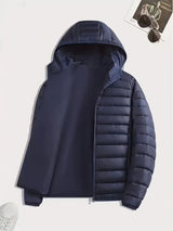 Grimbert | Herren Steppjacke mit Kapuze – Marineblau