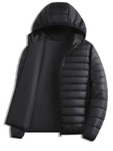 Grimbert | Herren Steppjacke mit Kapuze – Schwarz
