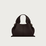 Große Damen Schultertasche Hobo Bag Elegant – Braun glänzend