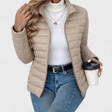Gundvera | Damen Leichte Steppjacke Gefüttert – Khaki