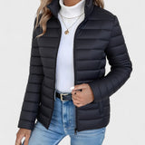 Gundvera | Damen Leichte Steppjacke Gefüttert – Schwarz