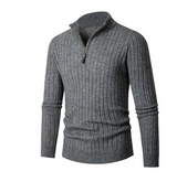 Half Zip Pullover Herren – Grau