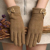 Handschuhe Mit Touch Damen – Braun