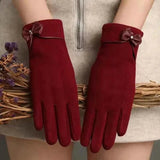 Handschuhe Mit Touch Damen – Rot
