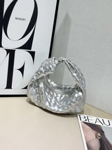 Handtasche Geflochten – Silber