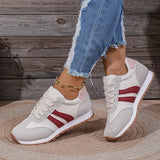 Harla | Damen Retro Schnürschuh Freizeitschuh Sneaker – Rot