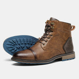 Hartmut | Herren Stiefeletten Schnürboots Braun – Rostrot