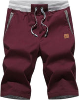 Eden | Knie-lange Shorts mit Kordelzug und Taschen – Rot