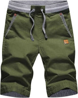 Eden | Knie-lange Shorts mit Kordelzug und Taschen – Grün