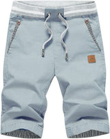 Eden | Knie-lange Shorts mit Kordelzug und Taschen – Steinblau