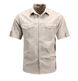Hemd Herren Kurzarm Regular Fit – Beige
