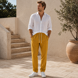 Herbert | Herren Modern Geschnittene Bundhose – Khaki