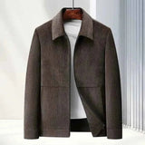 Herbst Winter Jacke Herren – Dunkelbraun