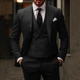 Herren Anzug Komplett Set – Schwarz