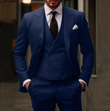 Herren Anzug Komplett Set – Dunkelblau