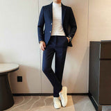 Herren Anzug Slim Fit – Dunkelblau