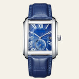 Herren Armbanduhr Rechteckig Elegant – Blau