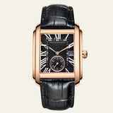 Herren Armbanduhr Rechteckig Elegant – Gold - Schwarz