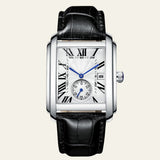 Herren Armbanduhr Rechteckig Elegant – Grau