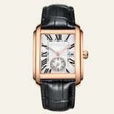 Herren Armbanduhr Rechteckig Elegant – Gold