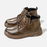 Herren Boots mit Profilsohle Robust – Dunkelbraun