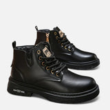 Herren Boots mit Profilsohle Robust – Schwarz