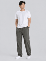 Herren Cargo Hose Loose Fit mit Gummibund – Grau