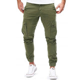 Herren Cargo Hose Slim Fit mit Taschen – Grün