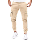 Herren Cargo Hose Slim Fit mit Taschen – Beige