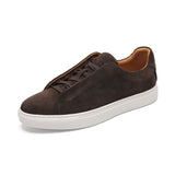Herren Casual Low Top Sneaker – Dunkelbraun