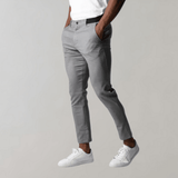 Herren Chino Hose Slim Fit Smart Casual – Grau