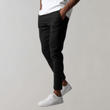 Herren Chino Hose Slim Fit Smart Casual – Schwarz
