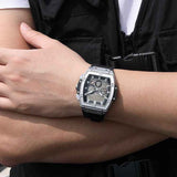 Herren Chronograph Uhr – Silber