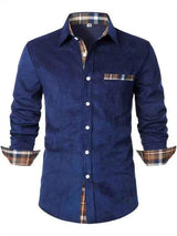 Herren Freizeithemd – Marineblau