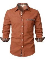 Herren Freizeithemd – Orange