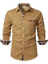 Herren Freizeithemd – Khaki